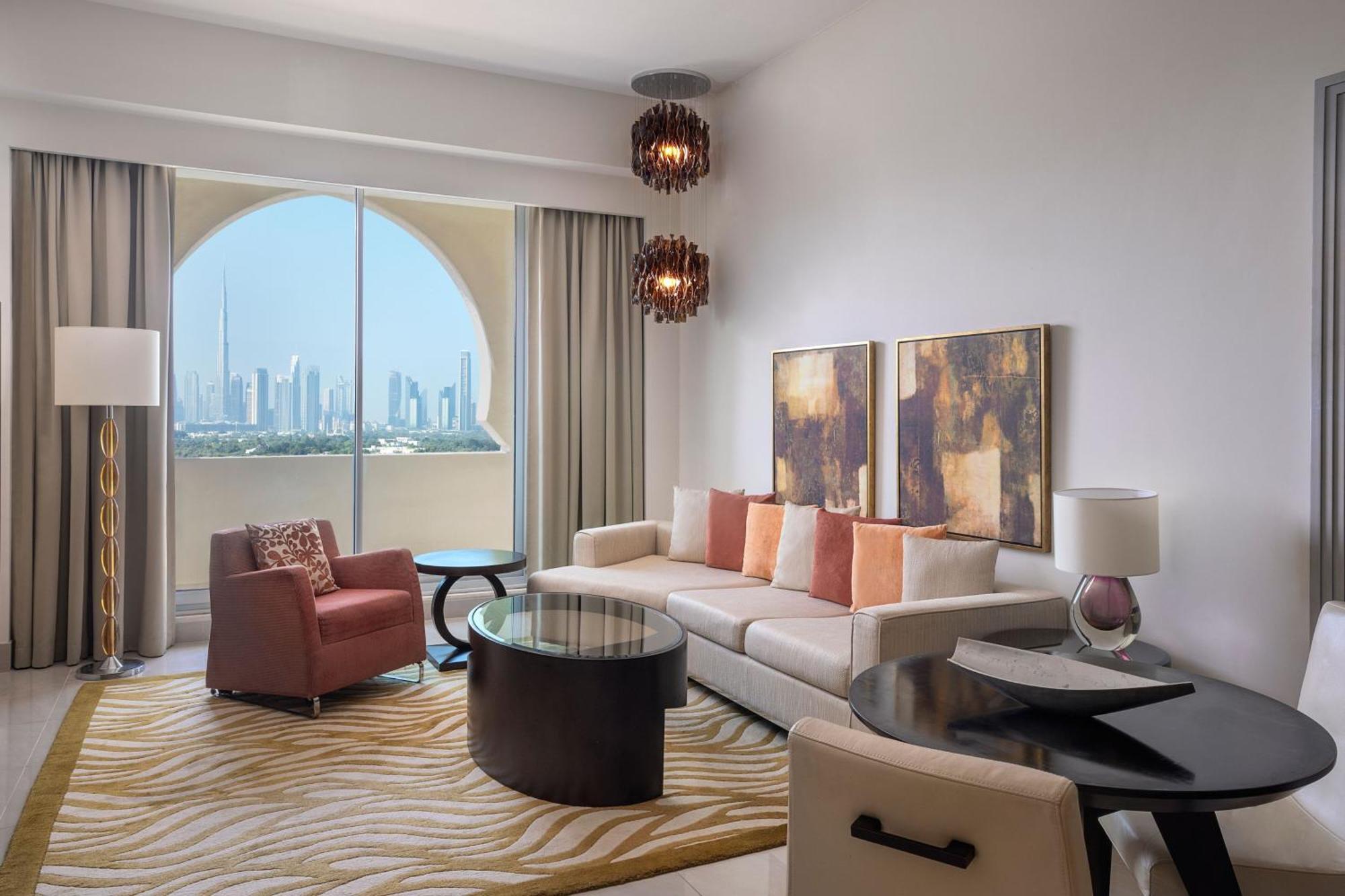 Marriott Executive Apartments Al Jaddaf, Дубай Екстериор снимка Living room